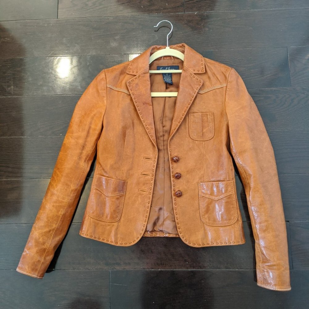 Earl Jeans Leather blazer
